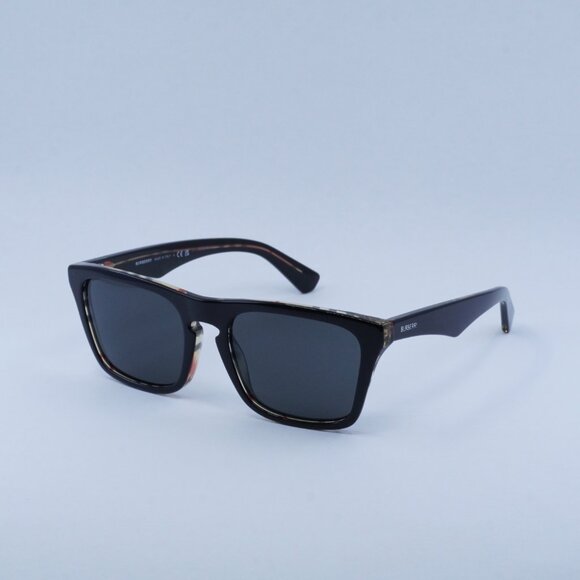 Burberry Other - Burberry BE4434 412187 Sunglasses Black on Vintage Square Frame, Grey Lenses